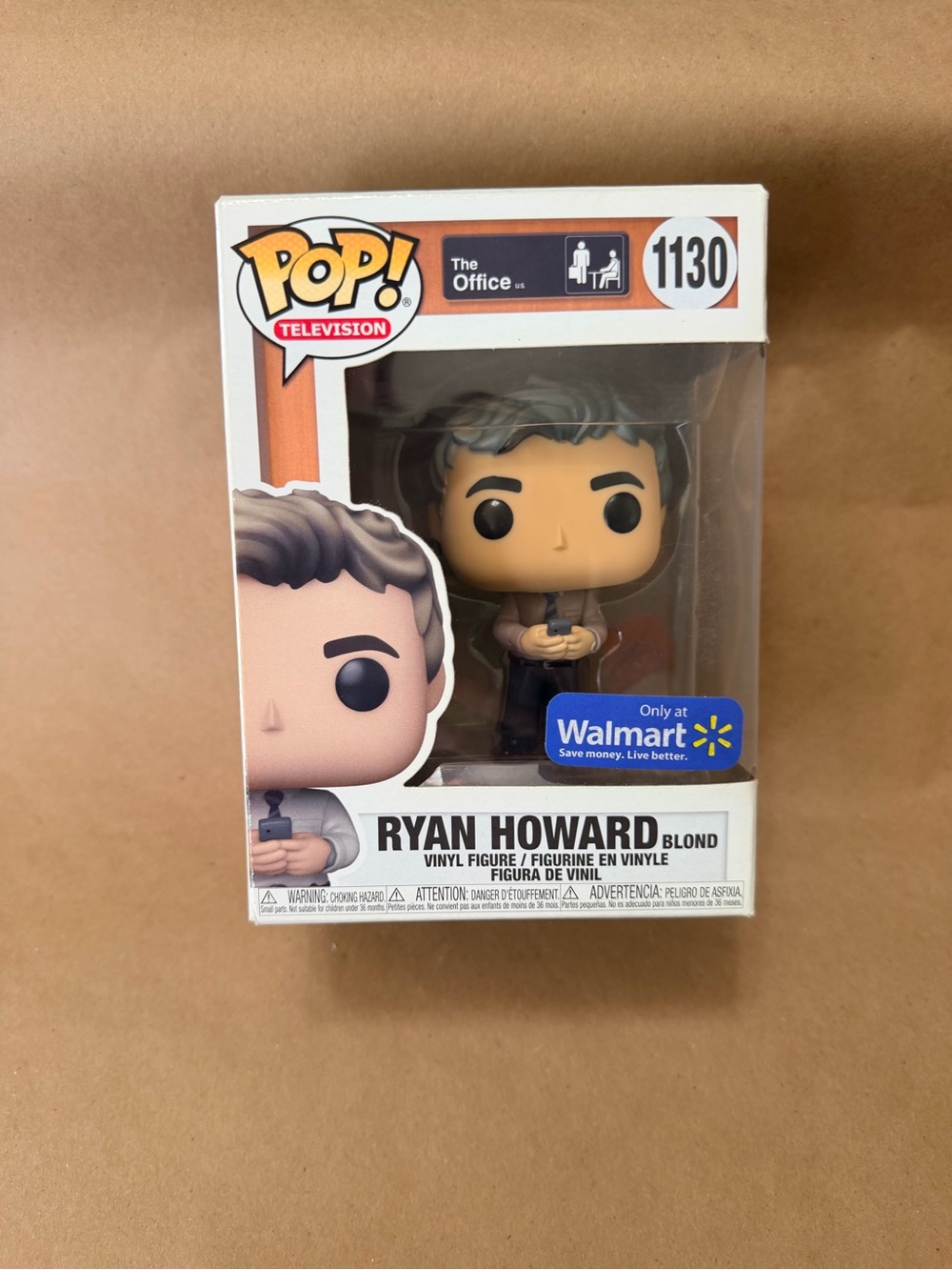 pop! Television Ryan Howard Blonde Vinyl Figure - White, Black, Tan